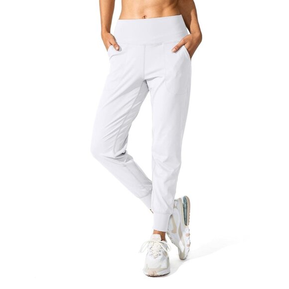 ✌️ 2/$40 ✌️ White G Gradual Women’s Joggers with Pockets sz M - Picture 2 of 6